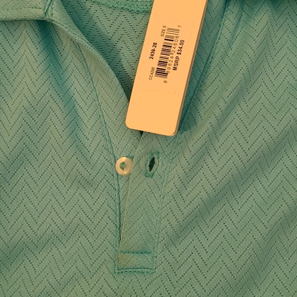 NWT small teal short sleeved polo shirt - Picture 6 of 6